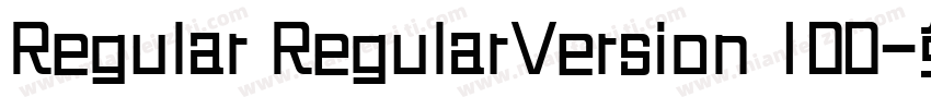 Regular RegularVersion 100字体转换